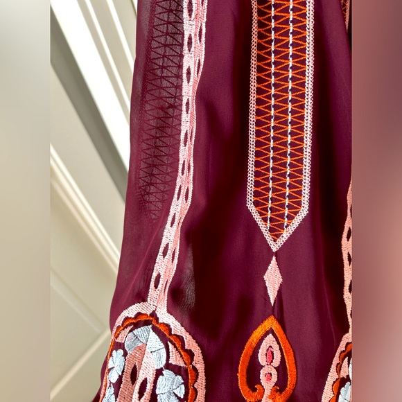 NWT Anthropologie Embroidered Midi Dress SIZE 8, Black Motif - Picture 4 of 8